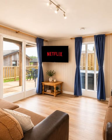 Separate living areas and bedrooms so everyone gets room to unwind.