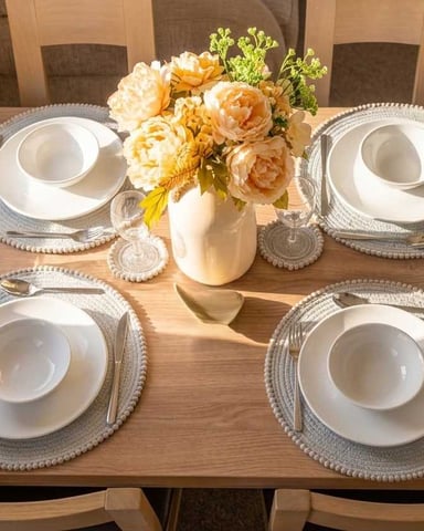 Fully furnished down to the teaspoons. Just bring your suitcases.
